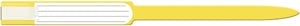 Medical Id Solutions 12" Self Adhesion Insert Wristbands - Soft Vinyl  Custom Printed, Yellow, 250/bx