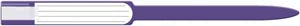 Medical Id Solutions 12" Self Adhesion Insert Wristbands - Soft Vinyl  Custom Printed, Purple, 250/bx