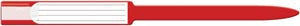 Medical Id Solutions 12" Self Adhesion Insert Wristbands - Soft Vinyl  Sealing, Custom Printed, Red, 250/bx