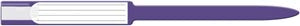 Medical Id Solutions 12" Self Adhesion Insert Wristbands - Soft Vinyl  Sealing, Custom Printed, Purple, 250/bx