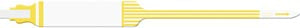 Medical Id Solutions 12" Tri-Laminate Wristband - Imprinter  Adult, Imprinter Tri-Laminate, Custom Printed, Blu