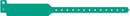 Medical Id Solutions 12" Tri-Laminate Wristband - Write-On  Tri-Laminate, Custom Printed, Green, 500/bx