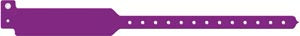 Medical Id Solutions 12" Tri-Laminate Wristband - Write-On  Tri-Laminate, Custom Printed, Purple, 500/bx