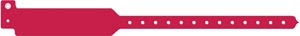 Medical Id Solutions 12" Tri-Laminate Wristband - Write-On  Tri-Laminate, Custom Printed, Cranberry, 500/bx