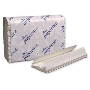 Georgia-Pacific Preference Towels  C-Fold Paper Towels, Paper Band, White, 10¼" x 13½