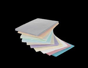 Medicom, Inc. Medicom Dry-Back Plus Dental Bibs 3+1-Ply  Bib, 3-Ply Paper + 1-Ply Poly, 13" x 18", Aqua, 50