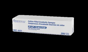 GAUZE SPONGE COTTON FILLED NS8PLY 200/SLV 25SLV/CS