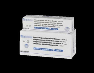 Medicom, Inc. Medicom Safegauze Sponges  , 4" x 4", 4-Ply Non-Woven, Non-Sterile, 200/slv,