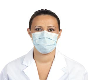 Sultan Com-Fit Easy Breathe Masks  Ear Loop Mask, Blue, 40/bx