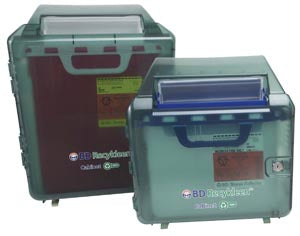 Bd Sharps Collector Accessories  Small Cabinet Shields, 5.4 Qt, 10/cs