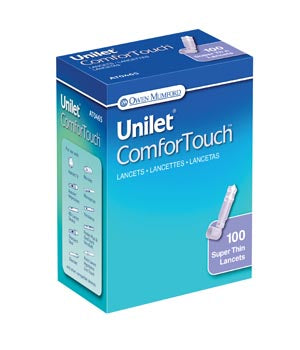 Owen Mumford Unilet Brand Lancets  Lancet, Ultra Thin, 30G, Purple, 100/bx