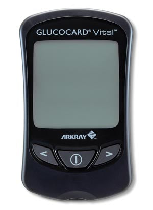 Arkray Usa, Inc. Arkray Glucocard Vital Blood Glucose Monitoring System  Glucose Black Meter Kit Includes: 1 Meter, 10 Test