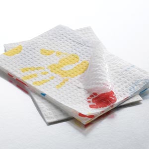 Graham Medical Tissue/Polyback Towels  Tiny Tracks, 13½" x 18", 2-Ply, 500/cs