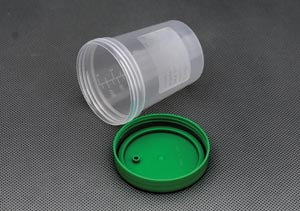 SPECIMEN CONTAINER 4 OZ STW/SCREW ON LID 100/CS