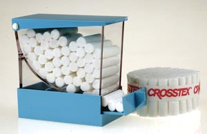DISPENSER COTTON ROLL 4X3.3X2BLU 1/CTN