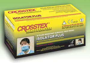 RESPIRATOR N95 ISOLATOR PLBLU/WHT 28/BX 6BX/CS