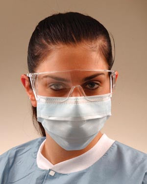 Crosstex International Crosstex Ultra Sensitive Earloop Mask  Mask, White, Comfort Cushion No Fog Strip, Latex F