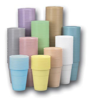 Crosstex International Crosstex Plastic Cups  oz, Peach, 1000/cs