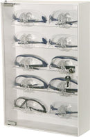 DISPENSER EYEWARE HOLD UPTO10 PR WHT ABS PLSTC