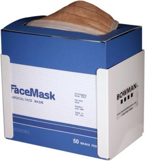 DISPENSER FACEMASK 8X6X5.2522G WHT PWDR METAL