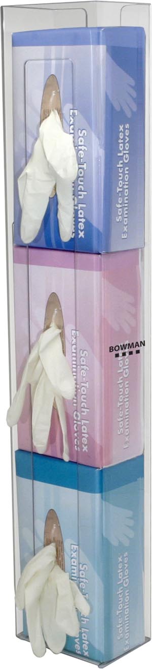 Marketlab Bowman Vertical Glove Dispensers  Dispenser, Triple, Space Saver, Holds Three Boxes
