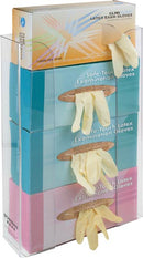 DISPENSER GLOVES VERTICAL 4BXCLR PETG PLASTIC