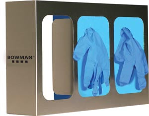 Marketlab Bowman Triple Glove Dispensers  Triple with Dividers, Holds Three Boxes of Gloves,