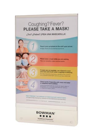 Marketlab Bowman Accessories  Sign-Holder-Vertical-Holds-8½-W-x-11-H-Signage-Har