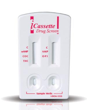 Abbott Toxicology Icassette Dx (Pipette)  Drug Test, 5 Test Cassette, Cocaine, Marijuana, Op