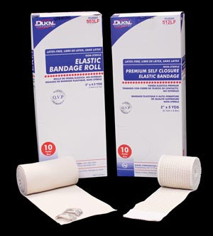Dukal Corporation Dukal Elastic Bandage  Elastic Bandage Roll, 3" x 4.5yd, Non-Sterile, Lat