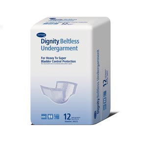 UNDERGARMET DIGNITY BELTLESSWHT 13.25X27.5 12/BG 6BG/CS