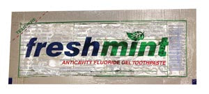 New World Imports Freshmint® Clear Gel Toothpaste  Single-Use-Anticavity-Fluoride-Gel-Toothpaste-Pack