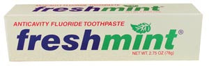 New World Imports Freshmint Fluoride Toothpaste  Anticavity Fluoride Toothpaste, 2.75 oz, Individua