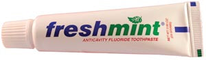 New World Imports Freshmint Fluoride Toothpaste  Anticavity Fluoride Toothpaste, 0.85 oz, Laminated
