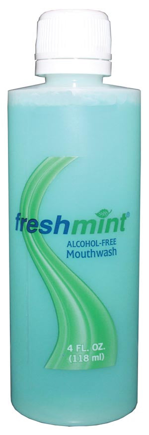 New World Imports Freshmint Mouthwash  Alcohol-Free Mouthwash, 4 oz, 60/cs (70 cs/plt)  (