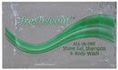 BODY WASH SHAMPOO SHAVE LOTION.33 OZ 100/BX 10BX/CS