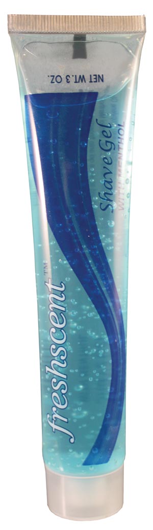 New World Imports Freshscent Shave Cream  Shave Gel, 3 oz Tube, 144/cs