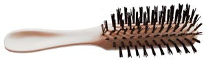 New World Imports Hairbrush  Adult-Hairbrush-7-Rows-of-Nylon-Bristles-White-24-
