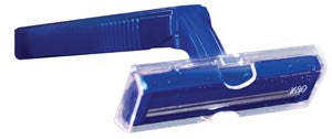 New World Imports Razors  Twin Blade Razor, Stainless Steel, Clear Removable