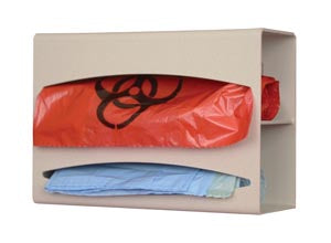 Marketlab Bowman Bag Dispensers  Bag Dispenser, Double, Holds Two Rolls of Bags up