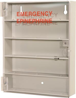 Marketlab Bowman Epinephrine Injection Dispensers  Holds up to (5) EpiPens, Dual-Sided Clear PETG Pla