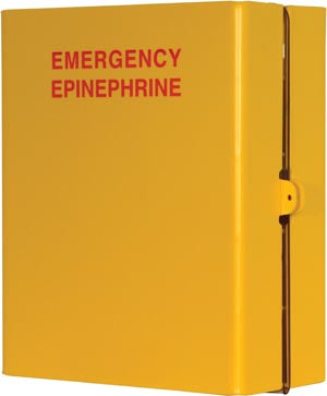 Marketlab Bowman Epinephrine Injection Dispensers  Holds Up to (1) EpiPens, Dual-Sided Clear PETG Pla