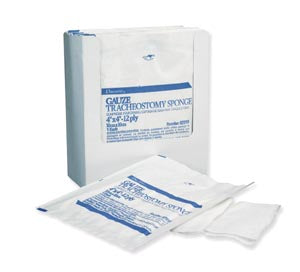 Gentell Dumex Tracheotomy/Drain Sponges  Sponge, Tracheotomy Drainage, Pediatric, Sterile,