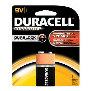 Duracell  Coppertop Alkaline Retail Battery With Duralock Power Preserve Technology  Size 9V, 12/bx, 4 bx/cs (UPC