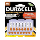 Duracell  Hearing Aid Battery  Battery, Zinc Air, Size 312, 16pk, 6 pk/bx (UPC