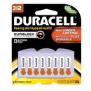 BATTERY HEARING AID ZINC AIR1.4VSZ312 8PK 6PK/BX UPC 66124