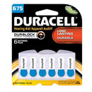 Duracell  Hearing Aid Battery  Battery, Zinc Air, Size 675, 6pk, 6 pk/bx, 6bx/cs