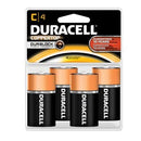 Duracell  Coppertop Alkaline Retail Battery With Duralock Power Preserve Technology  Size C, 4pk, 18 pk/cs (UPC