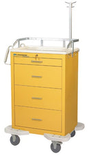 CART 4-DRAWER BEDSIDE KEYLOCK YEL (DROP)