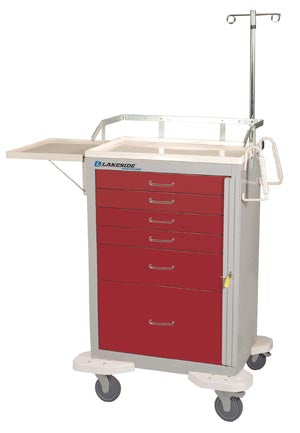 Lakeside Manufacturing, Inc. Lakeside Classic Carts  Cart, 6 Drawer, Drawer Configuration: (4) 3", (1)